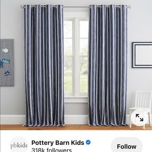 NEW  Pottery Barn Kids Blake Dye Stripe Blackout